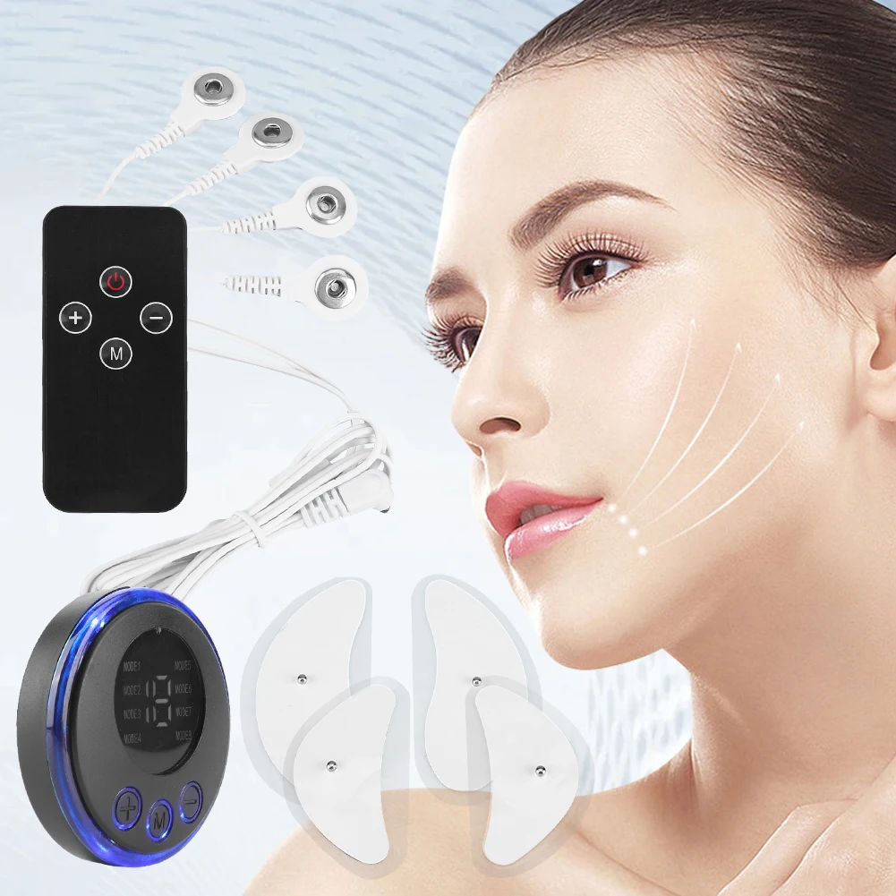 EMS Facial Massager Current Muscle Stimulator Anti-Wrinkle Facial Lifting Device USB Charging 8 Modes 19 Levels for Women - Image 2