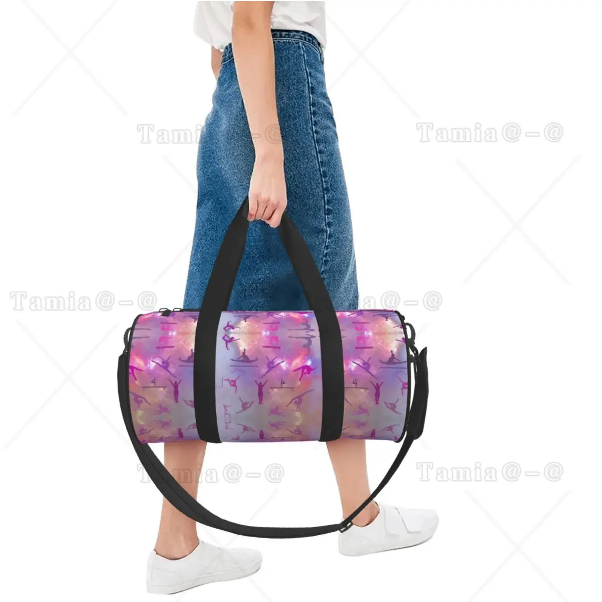 Gym Bag Gymnastics Stars Graphic Sports Bag Large Capacity Men Women Oxford Printed Handbag Funny Swimming Fitness Bag - Image 6