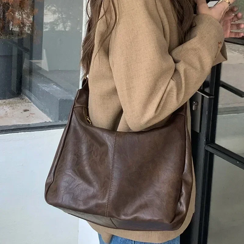 Women Handbags Cowhide Women Shoulder Bag Fashion Luxury Ladies Messenger Bags High Quality Female Tote Bag - Image 2