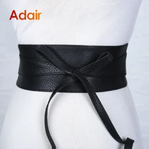 Fashion Women Belt for Dress Leather Bowknot Wide Belts Waistband Coat Corset Designer Luxury Brand Solid Color Waistbelt DT007