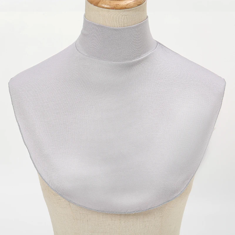 Soft Cotton Modal Fake Collar Neck Cover Ramadan Hijab Cover Headwrap Full Fake Collar High Collars Turtleneck Scarves - Image 12