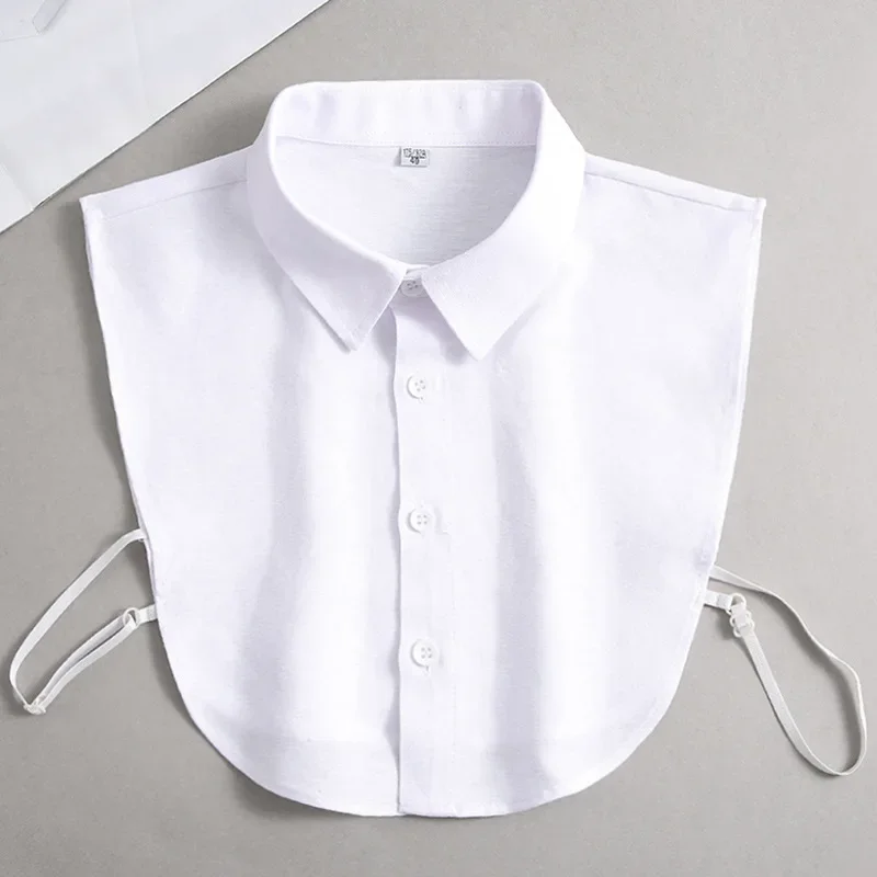 Oxford Textile Cotton Fake Collar for Men Unisex Versatile Spring Summer Fashion Business Collar Inside Office Work Fake Shirt - Image 2