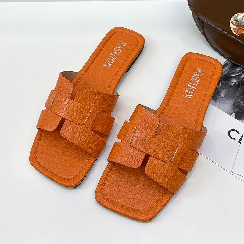 Summer Slipper Women Shoes Ladies High Quality Slides Sandals Womens Shoes New Fashion Design Beach Flat Shoes Female Slippers - Image 7