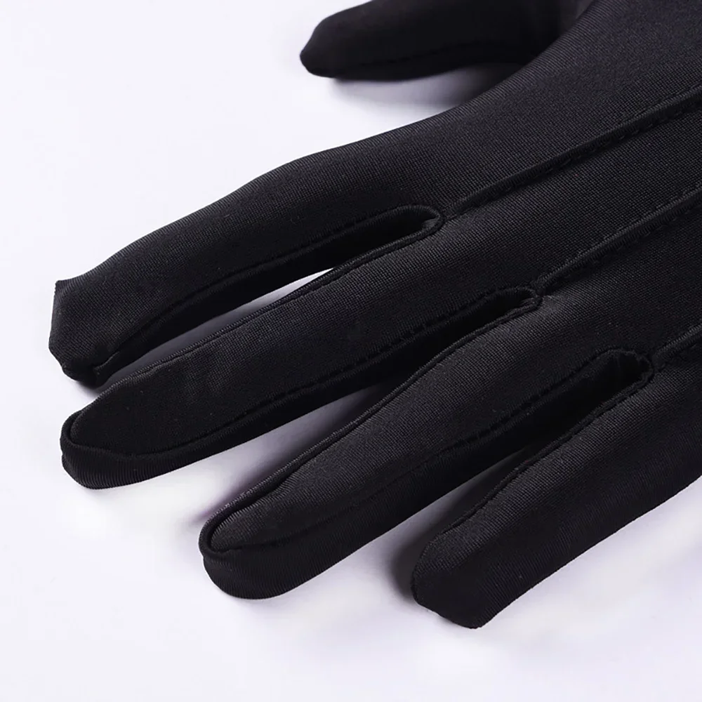 1pair Women White Formal Gloves Guard Santa Men Inspection Non-Slip Short Full Finger Driving Gloves - Image 5