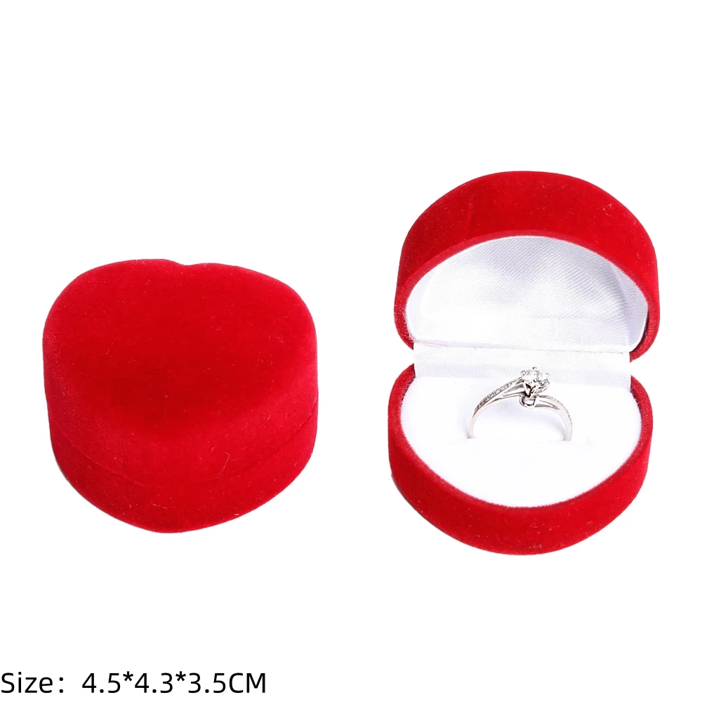 Square Engagement Velvet Earring Ring Packaging Box Jewelry Organizer Valentine Day Gift Case Ring Display Storage Wholesale - Image 23