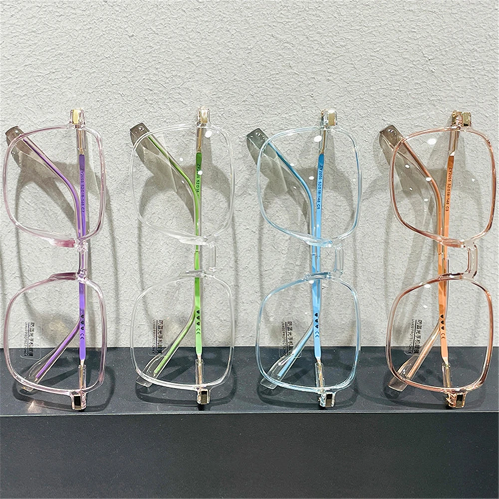 Retro Square Anti-Blue Light Glasses for Women Stylish Clear Frame Anti Radiation Glasses Transparent gafas de sol - Image 4