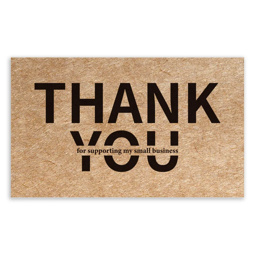 9.0x5.4cm Pink Black Foil Stamp Greeting Label Custom Thank You Cards For Small Bussiness Gift Box Decoration Packaging Supplies - Image 19