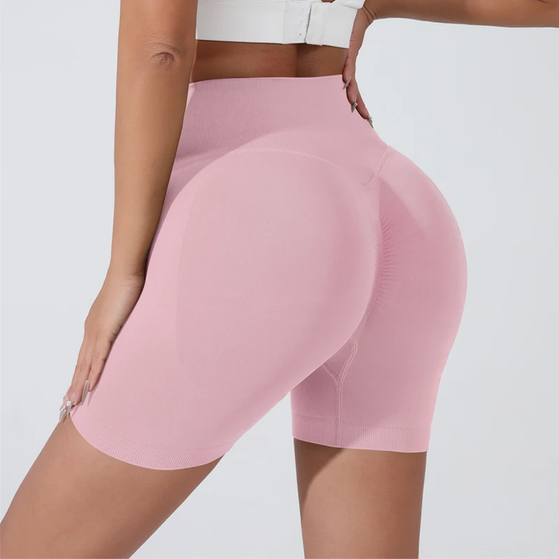 Women's High-Waist Breathable Yoga Shorts for Summer Running Short Tights Leggings Cycling Workout Gym Shorts Sports Shorts - Image 4