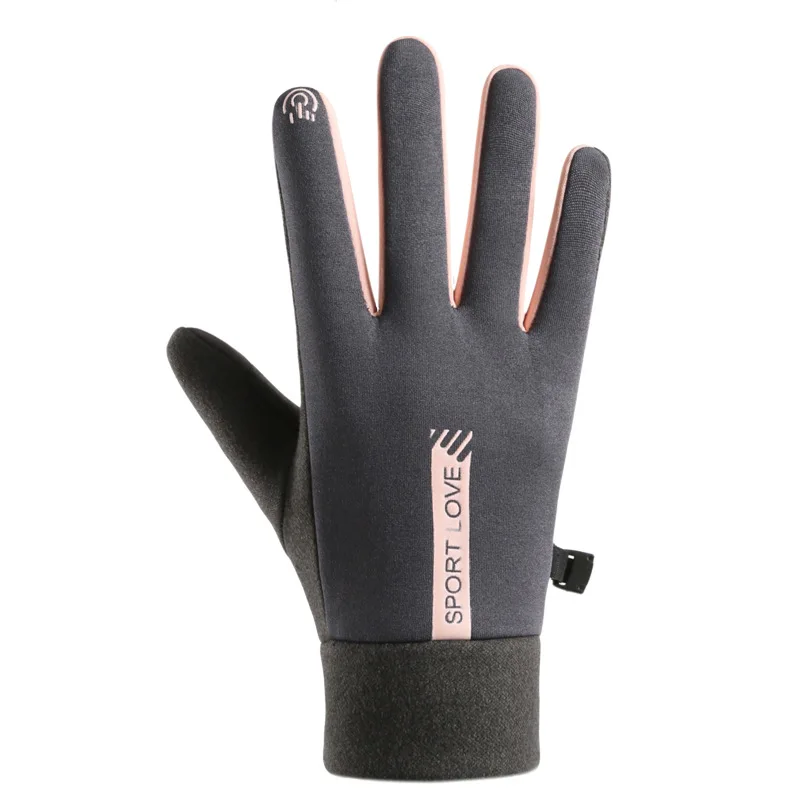 Womens Autumn and Winter Sports Warm Gloves Waterproof and Anti Slip Cycling Gloves Wind and Cold Resistant Outdoor Activity Glo - Image 2
