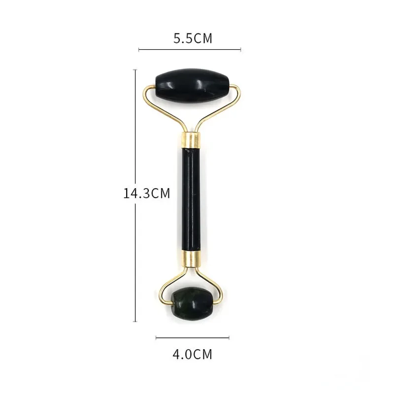 Obsidian Jade Roller Massager Gouache Scraper For Face Facial Skin Care Tools Natural Body Back Beauty Lifting Massagers Rollers - Image 6