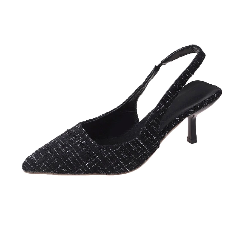 Brand Designer Slingbacks High Heels Pumps Women Pointed Blue Pointed Toe Party Shoes Summer Thin Heeled Sandals High Heel Shoes - Image 7