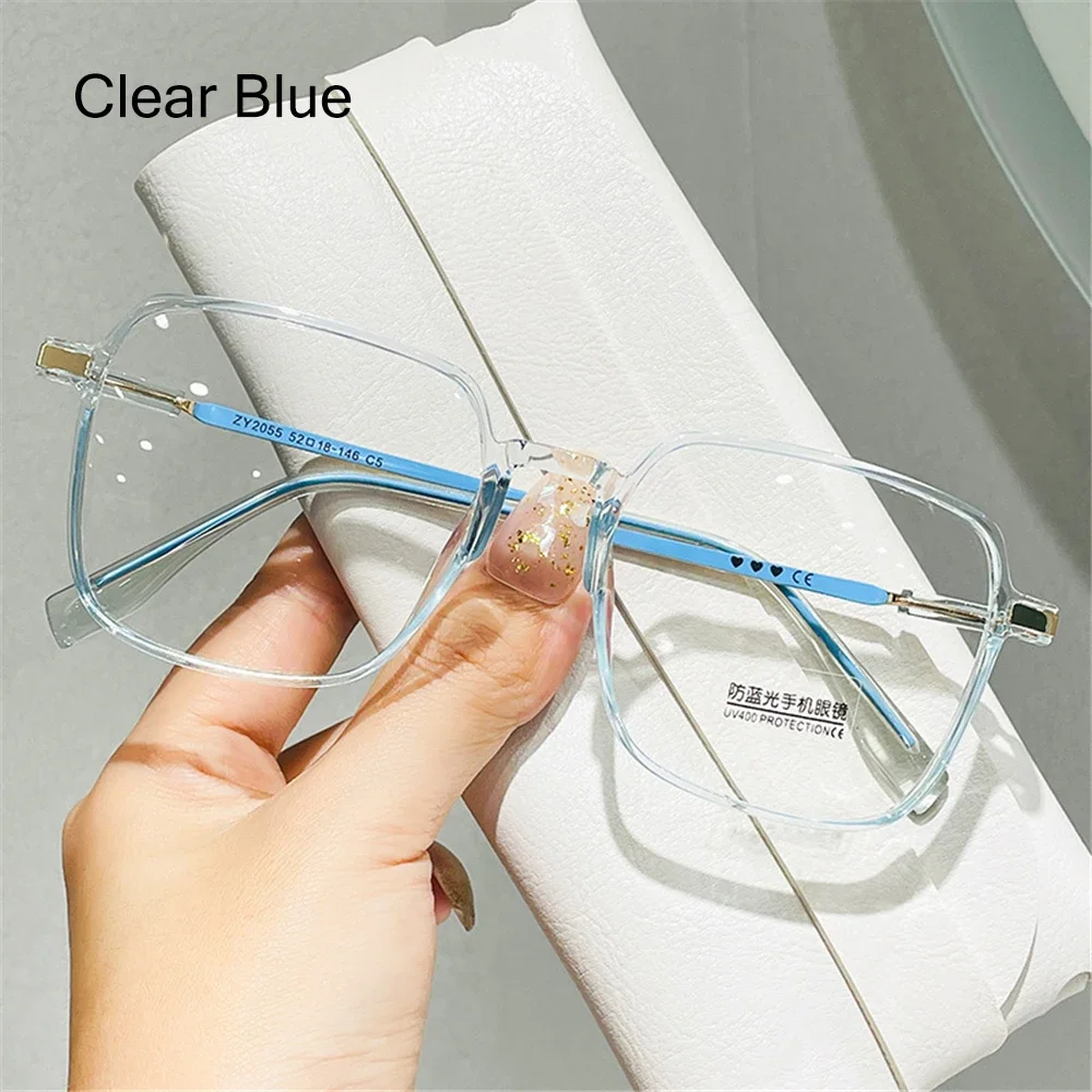 Retro Square Anti-Blue Light Glasses for Women Stylish Clear Frame Anti Radiation Glasses Transparent gafas de sol - Image 17