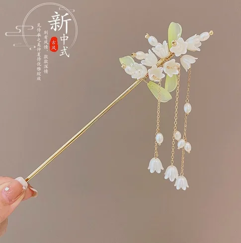 Light Luxury Flower Hairpin For Women Chinese Style Floral Butterfly Tassel Hair Stick Elegant Metal Jewelry Hairpin Hair Clips - Image 36