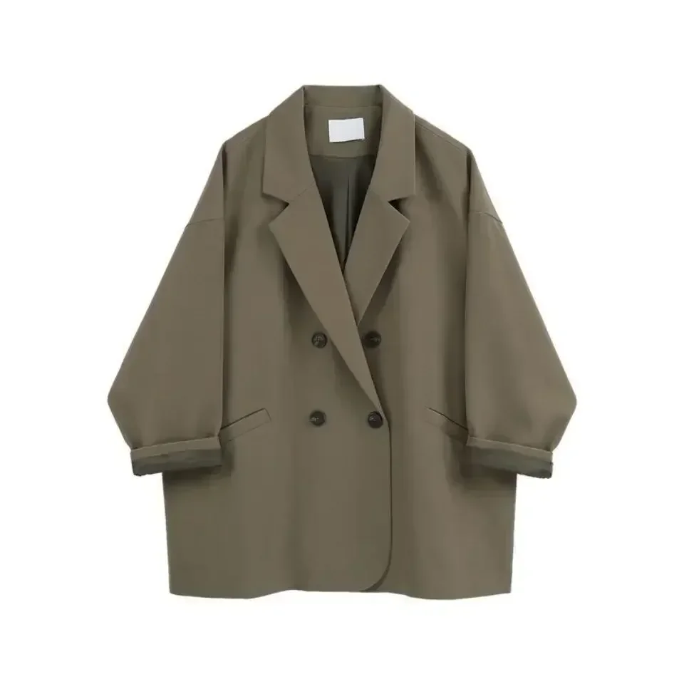 Women Blazer Spring and Autumn 2024 New Fashion Korean Vintage Suit Jacket Female Oversized Blazers - Image 3
