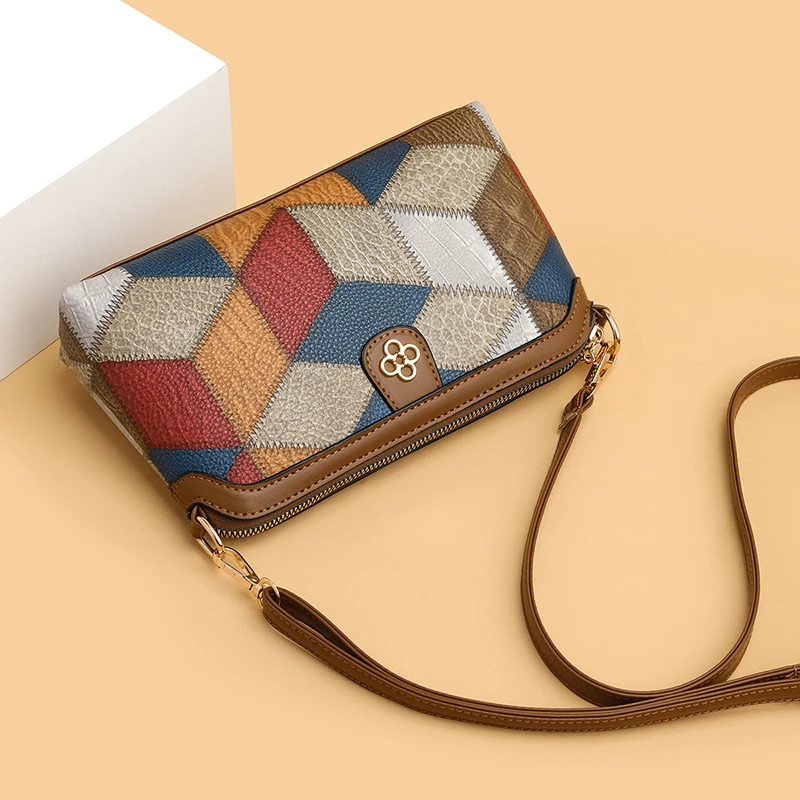 High Quality PU Leather Women Small Crossbody Shoulder Bags Luxury Handbag Lady Messenger Bag Simple Shell Phone Satchels - Image 3