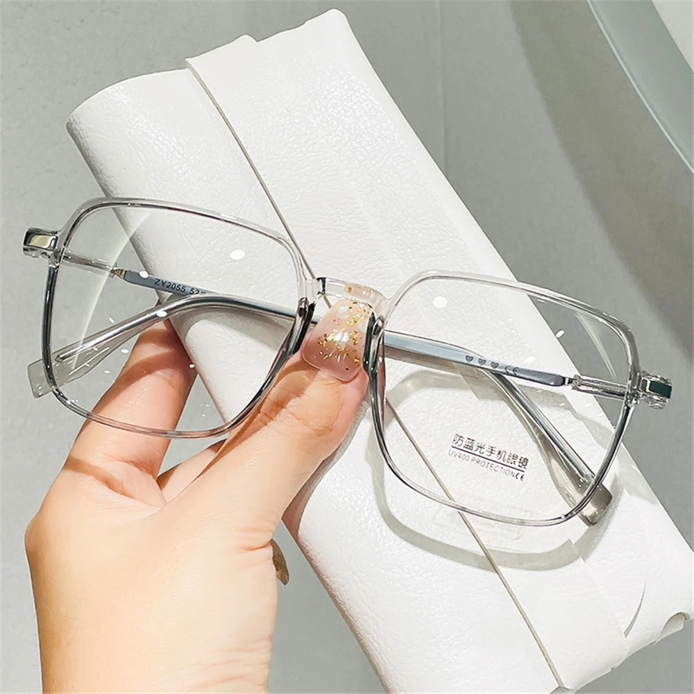 Retro Square Anti-Blue Light Glasses for Women Stylish Clear Frame Anti Radiation Glasses Transparent gafas de sol - Image 2