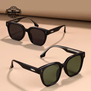 Rivets Sunglasses Men's Polarized Glasses Women Square Green Sunglass Man Eyewear 2025 Women's Eyepieces Lenses Woman Designer