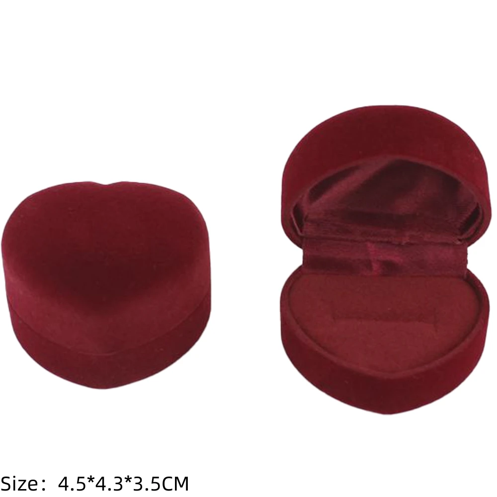 Square Engagement Velvet Earring Ring Packaging Box Jewelry Organizer Valentine Day Gift Case Ring Display Storage Wholesale - Image 30