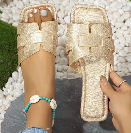 Summer Slipper Women Shoes Ladies High Quality Slides Sandals Womens Shoes New Fashion Design Beach Flat Shoes Female Slippers - Image 11