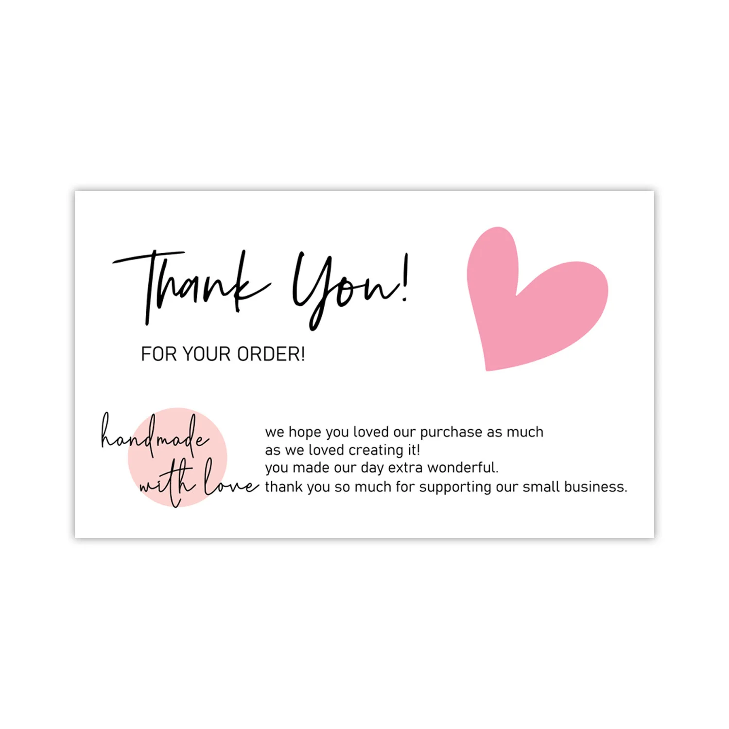 9.0x5.4cm Pink Black Foil Stamp Greeting Label Custom Thank You Cards For Small Bussiness Gift Box Decoration Packaging Supplies - Image 35