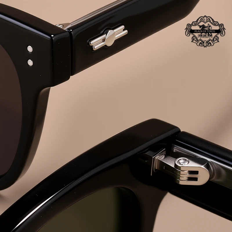 Rivets Sunglasses Men's Polarized Glasses Women Square Green Sunglass Man Eyewear 2025 Women's Eyepieces Lenses Woman Designer - Image 5