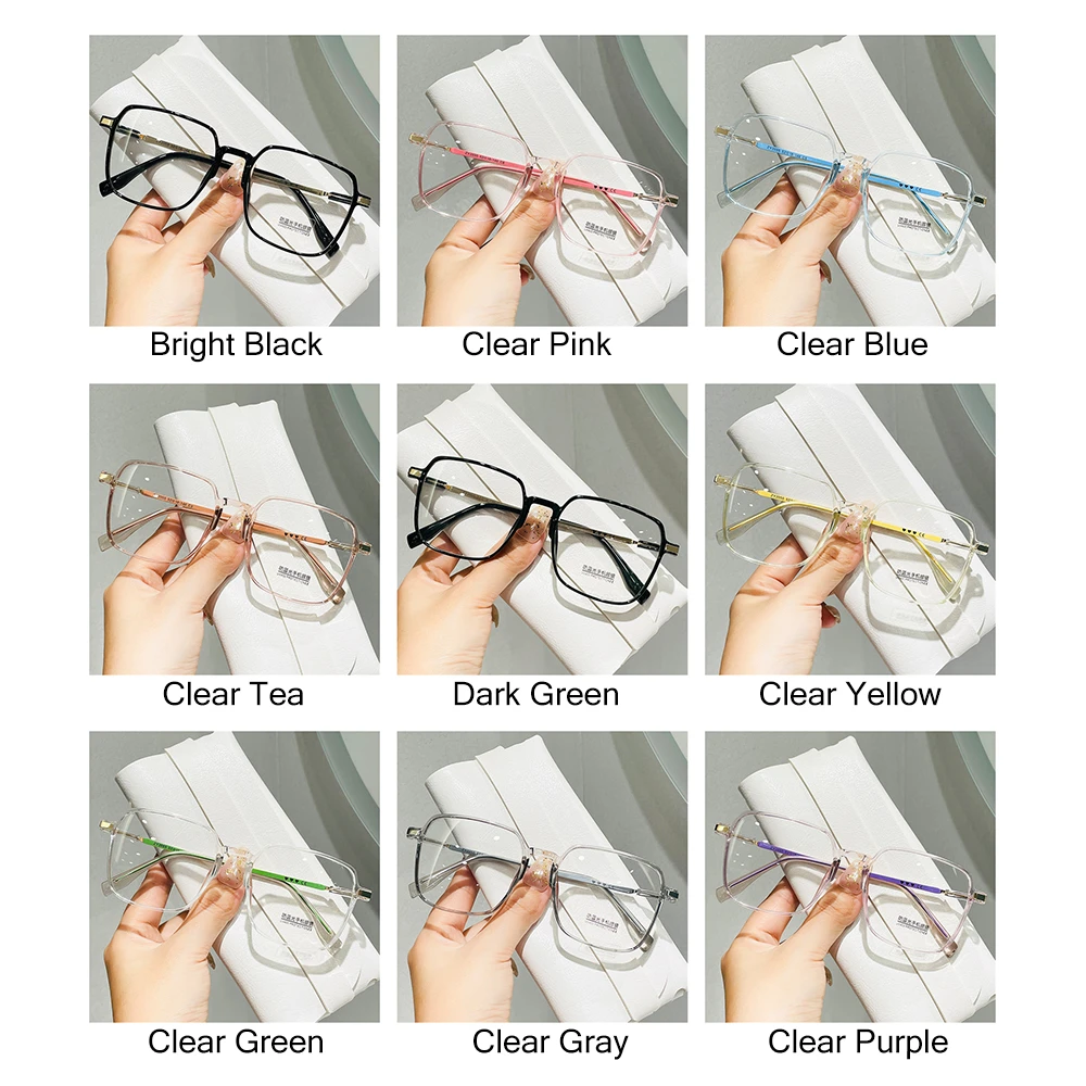 Retro Square Anti-Blue Light Glasses for Women Stylish Clear Frame Anti Radiation Glasses Transparent gafas de sol - Image 6