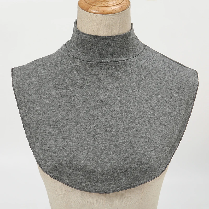 Soft Cotton Modal Fake Collar Neck Cover Ramadan Hijab Cover Headwrap Full Fake Collar High Collars Turtleneck Scarves - Image 11