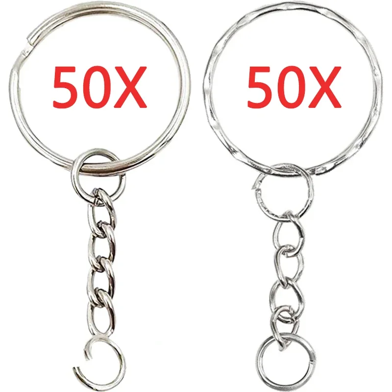 30mm/25mm/20mm Metal Key Rings Keychain Sets Keyfob Anti-rust KeyRings Key Chains Car Key Pendant Split - Image 15
