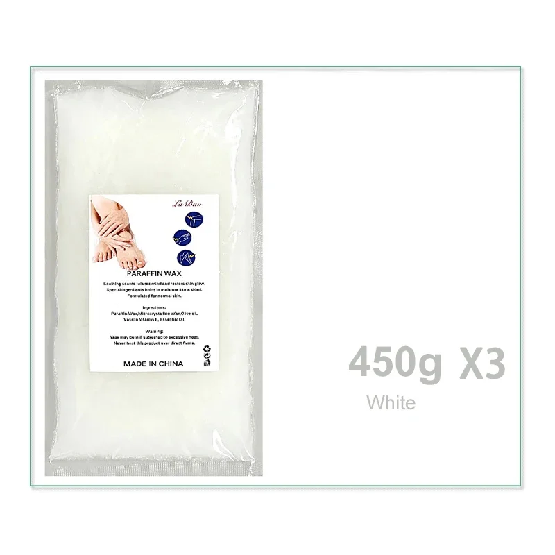 3/1Pcs Care Paraffin 200g/450g Moisturizing Hands and Feet Mask Peel Off SPA Restores Gloss Nourishing Hands and Feet - Image 7