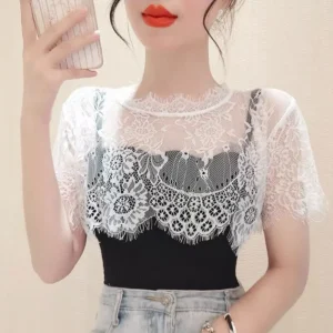 Women Faux False Collar Lace Detachable Dickey Collar Neck Bottoming Fashion False Collar fit Party Wedding Gathering