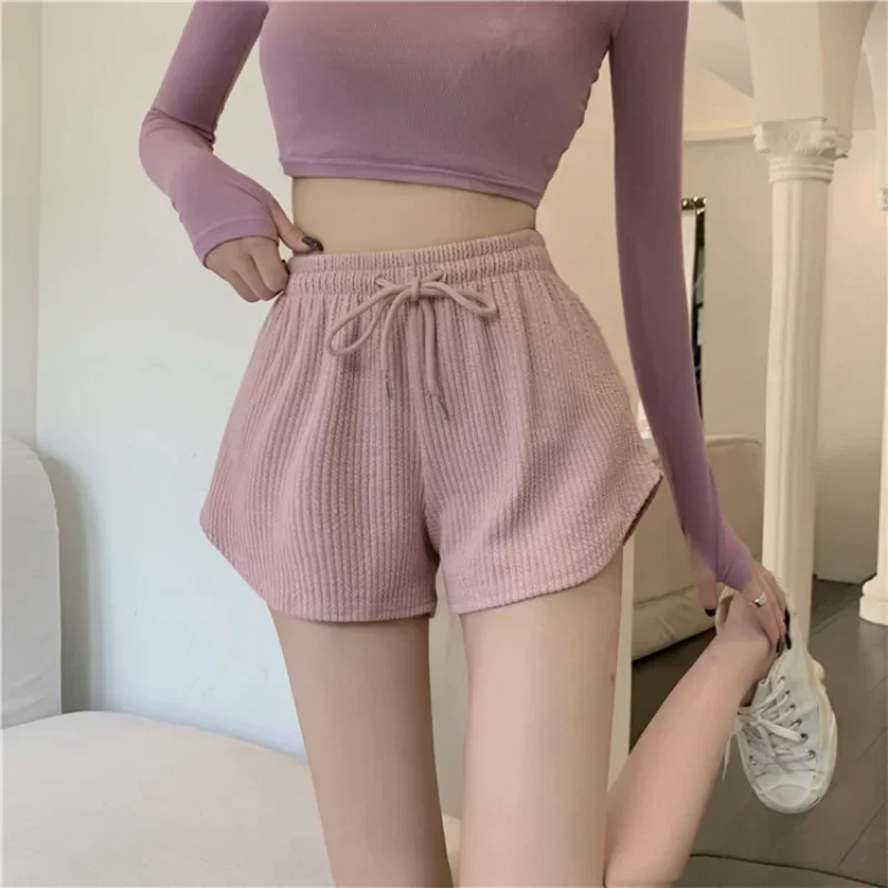 Women Gym Fitness Running Shorts Women's Summer Thin Style Loose Casual Large Size Wide Leg High Waist A-word Sports Hot Pants - Image 2