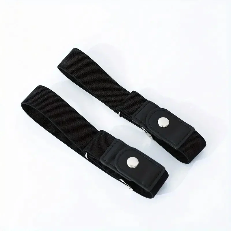 2pcs/set No Buckle Elastic Belt For Women Men Unisex Stretch Belt For Pants Jeans Casual Buckle Free Adjustable Invisible Belt - Image 6