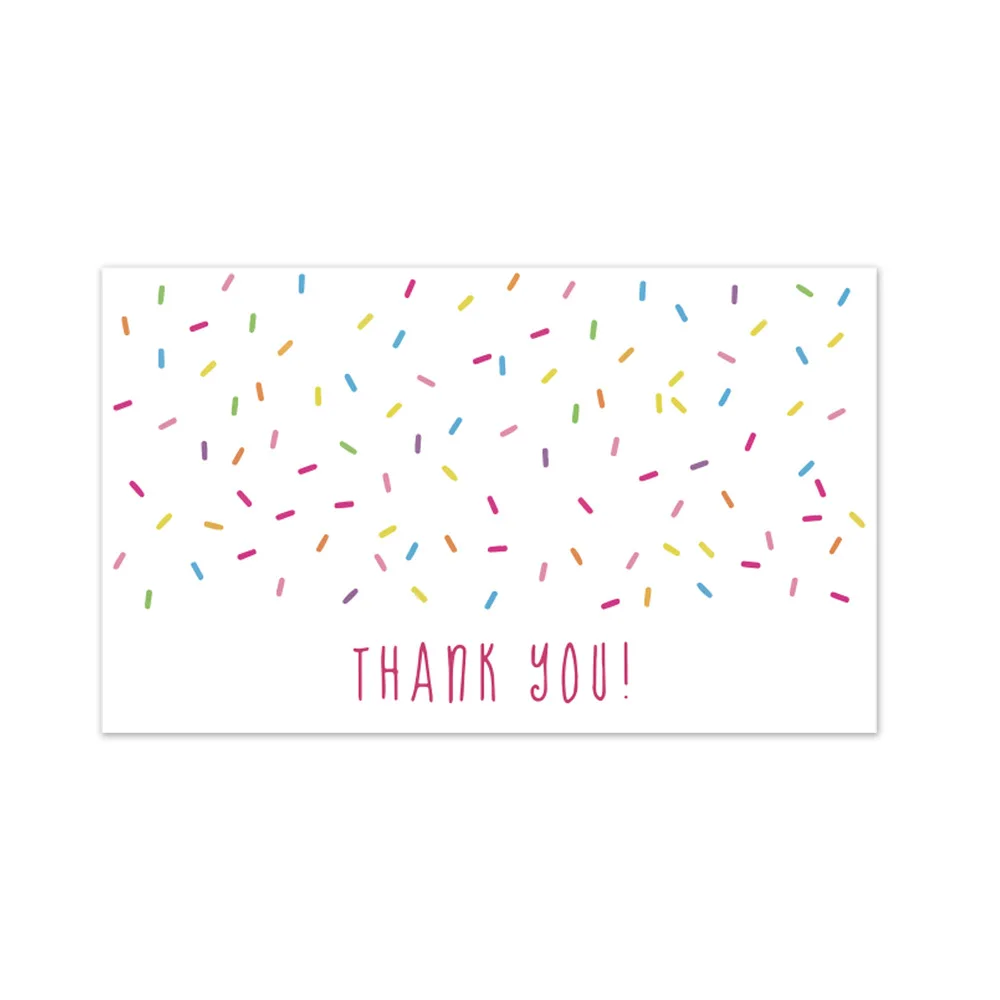 9.0x5.4cm Pink Black Foil Stamp Greeting Label Custom Thank You Cards For Small Bussiness Gift Box Decoration Packaging Supplies - Image 37