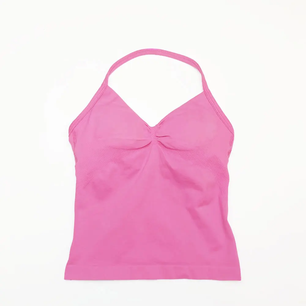 NCLAGEN Longline Strappy Top Sports Yoga Vest Women's Fitness Tank Top Gym Beautiful Open Back Bra Running Workout Halter - Image 30