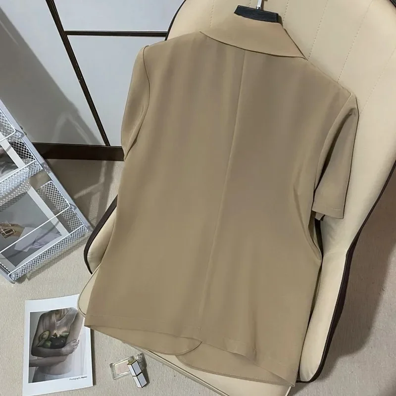 2025 New Women's Suit Jacket Summer Slim Fit Single Breasted Women's Jacket Thin Casual Suit Top - Image 6