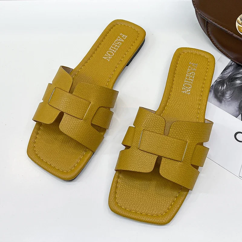 Summer Slipper Women Shoes Ladies High Quality Slides Sandals Womens Shoes New Fashion Design Beach Flat Shoes Female Slippers - Image 8