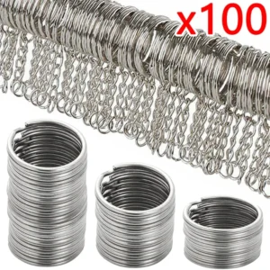 30mm/25mm/20mm Metal Key Rings Keychain Sets Keyfob Anti-rust KeyRings Key Chains Car Key Pendant Split