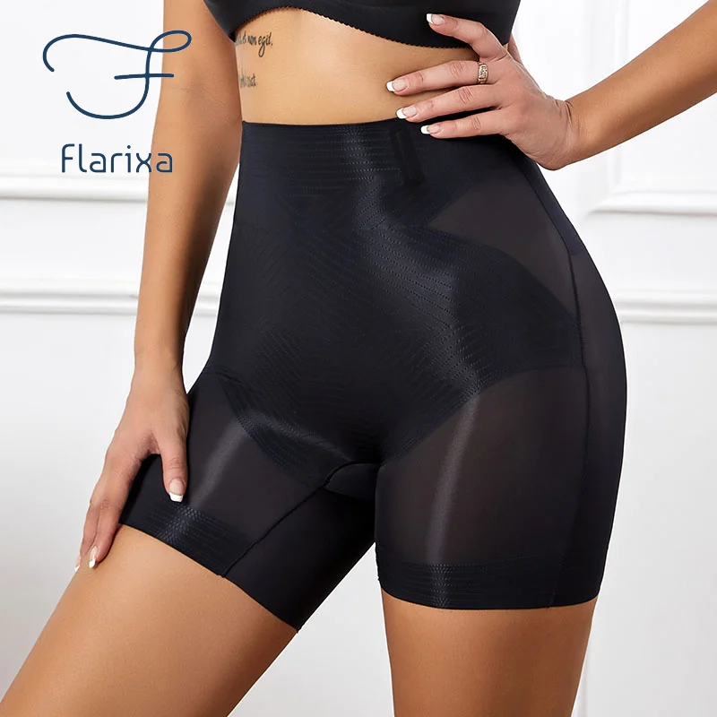 Flarixa Body Shapewear Woman High Waist Slimming Shorts Postpartum Abdomen Control Panties Ultra Thin Ice Silk Shaping Underwear - Image 5