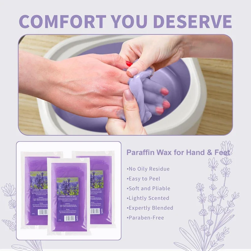 200g-450g Hand Mask Peel Off Hand Wax Moisturizing Hydrating Nourishing Exfoliating Hand Bath Film Hands Care Paraffin - Image 3