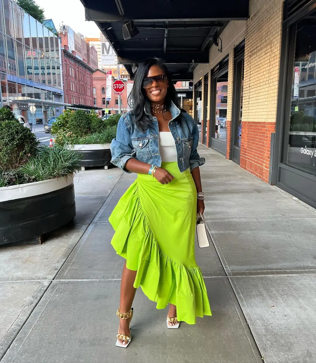 CM.YAYA Women Ruffles Hem Asymmetrical High Waist Maxi Long Skirt 2022 Autumn Winter Streetwear INS Fashion Skirts - Image 10