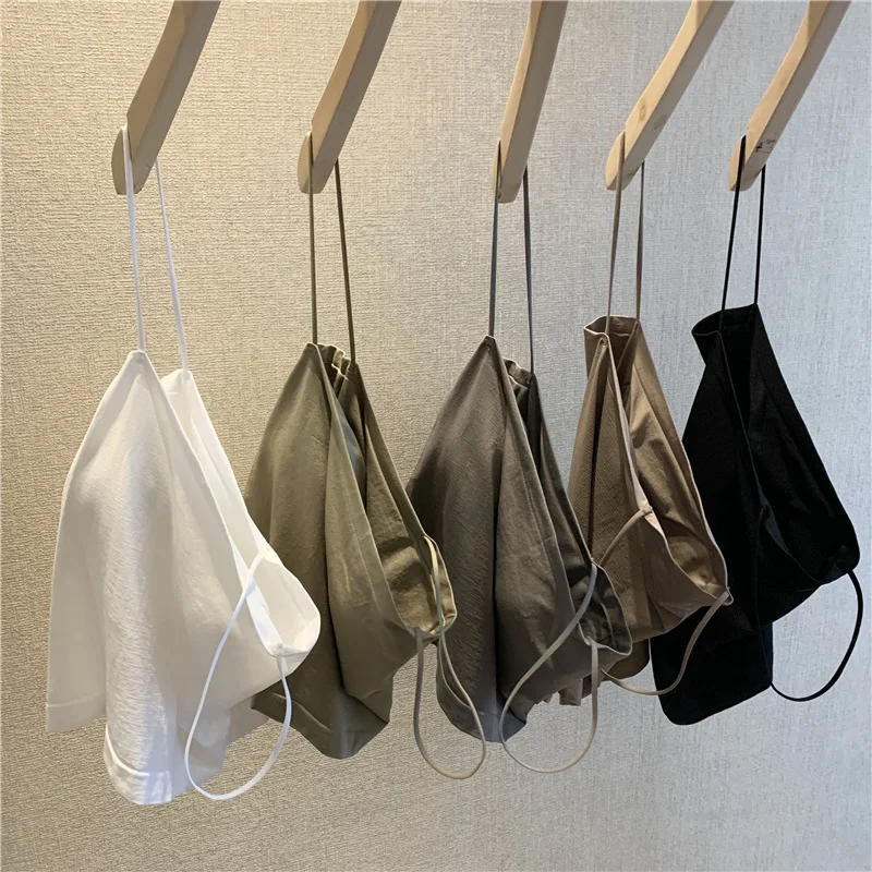 Top Female Sexy Bras Spaghetti Strap Crop Tops Fashion Camisole Wirefree Brassiere Seamless Underwear Top Tank Top - Image 4