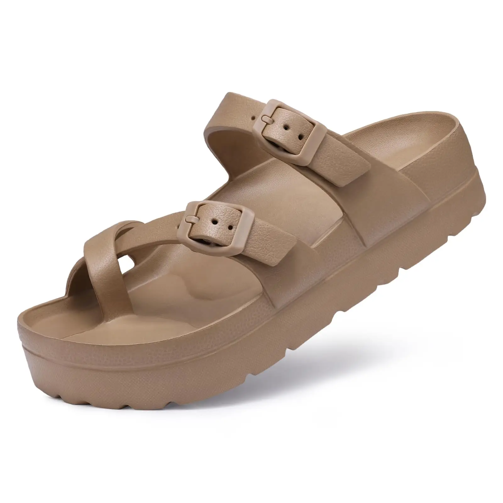Evshine Fashion Eva Clogs Slippers With Arch Support Adjustable Light Thick Soles Beach Shoes Summer Platform Sandals For Women - Image 9