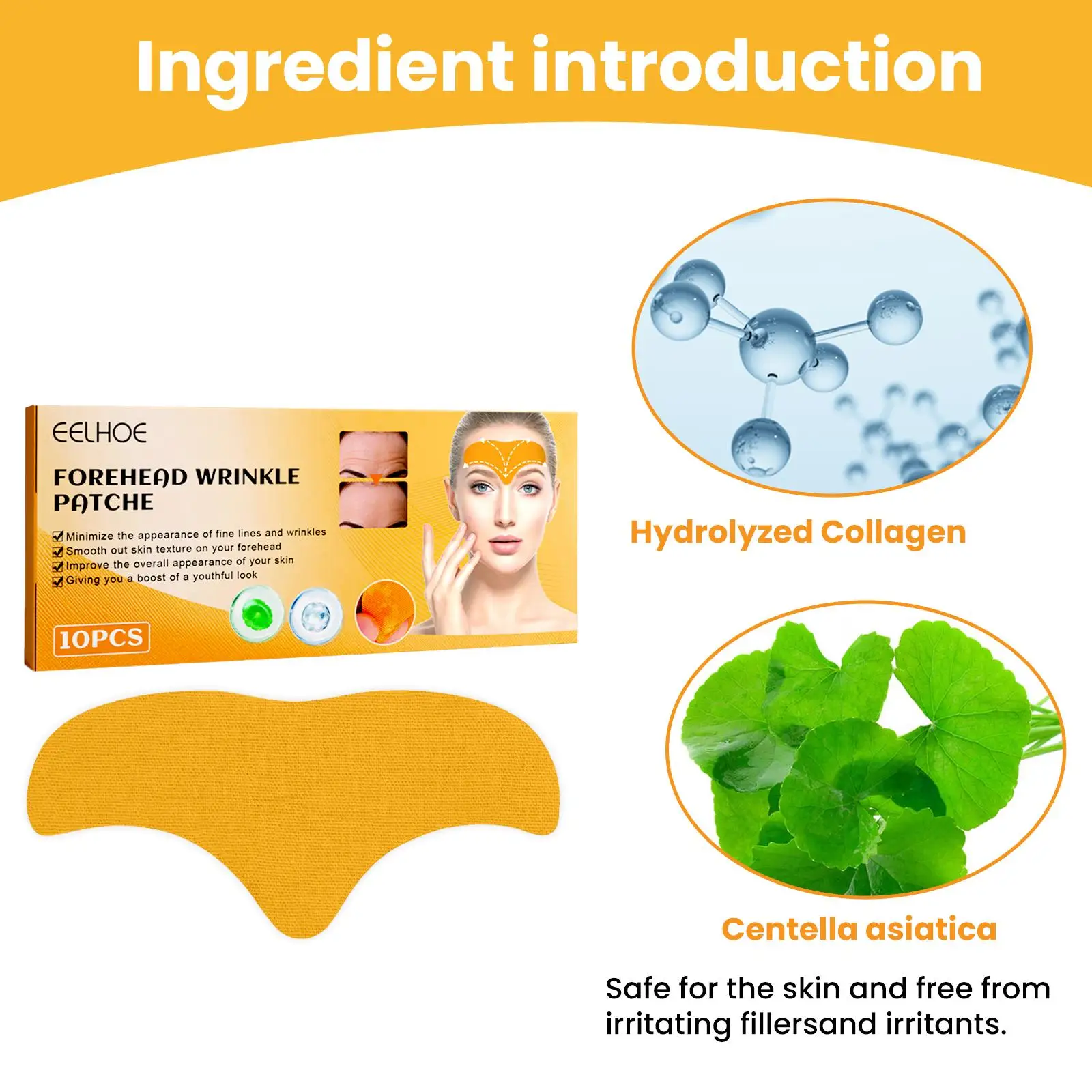 Forehead Wrinkle Patch Anti-Aging Smoothes Fine Lines Collagen Face Mask Anti-wrinkle Removal Gel Patch Face Skin Care Tools - Image 6