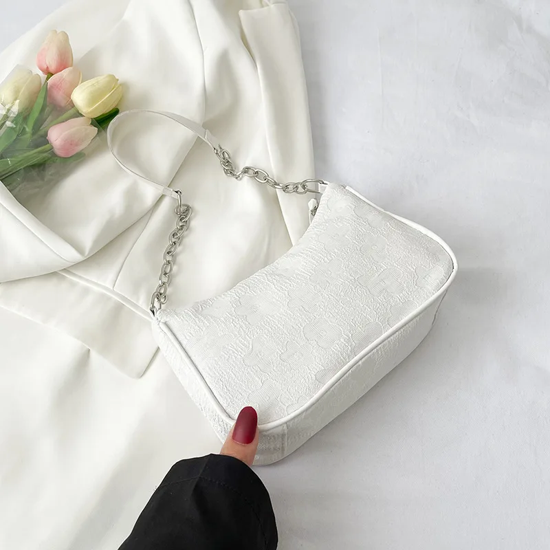Fashion Felt Shoulder Bags for Women Small Casual Underarm Bag Female Hand Crossbody Bags for Women - Image 8