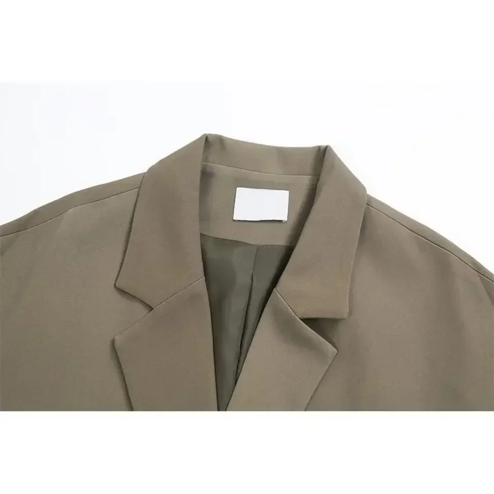 Women Blazer Spring and Autumn 2024 New Fashion Korean Vintage Suit Jacket Female Oversized Blazers - Image 4