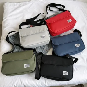 Crossbody Bag for Couples Large Capacity Casual Nylon Underarm Bags for Holiday Vacation Use Travel Shopping Use