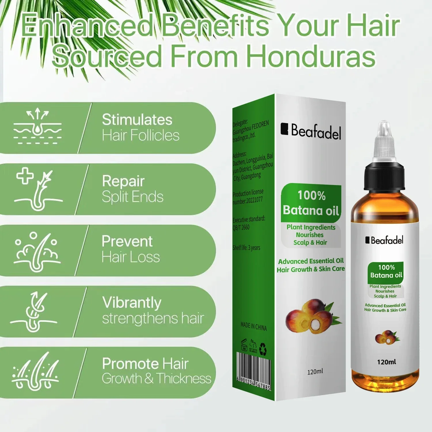 Batana Oil Hair Growth for Men Women Fast Growing Products Essential Oils Ginger Anti Hair Loss Scalp Treatment Hair Care 120ml - Image 4