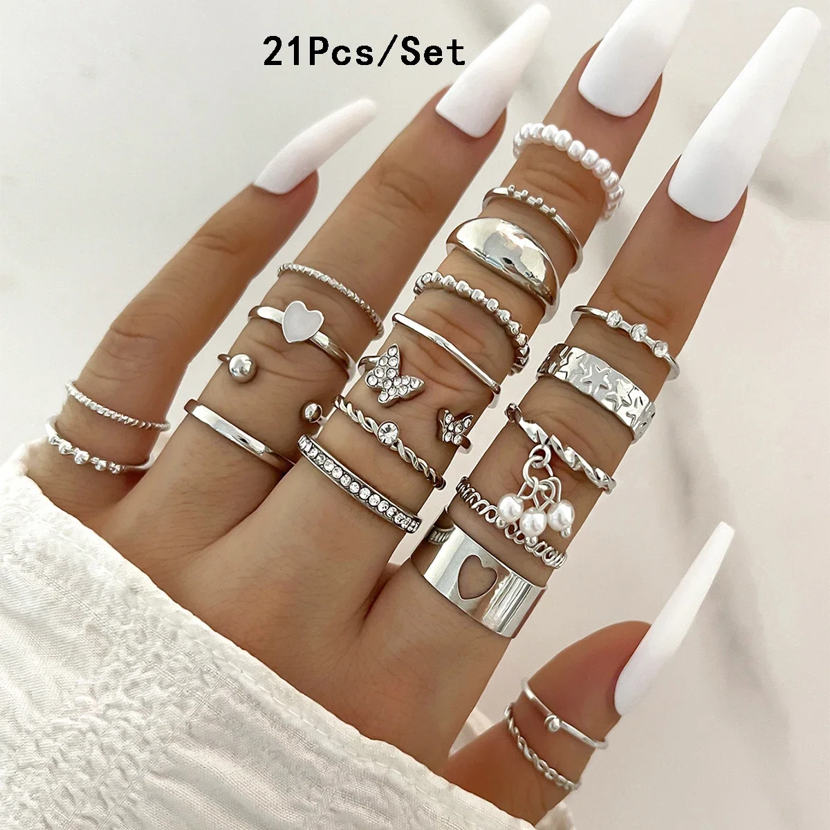 30Pcs Bohemian Geometric Knuckle Rings Set For Women Gold Silver Color Finger Ring Girls Fashion Party Jewelry Accessories - Image 18