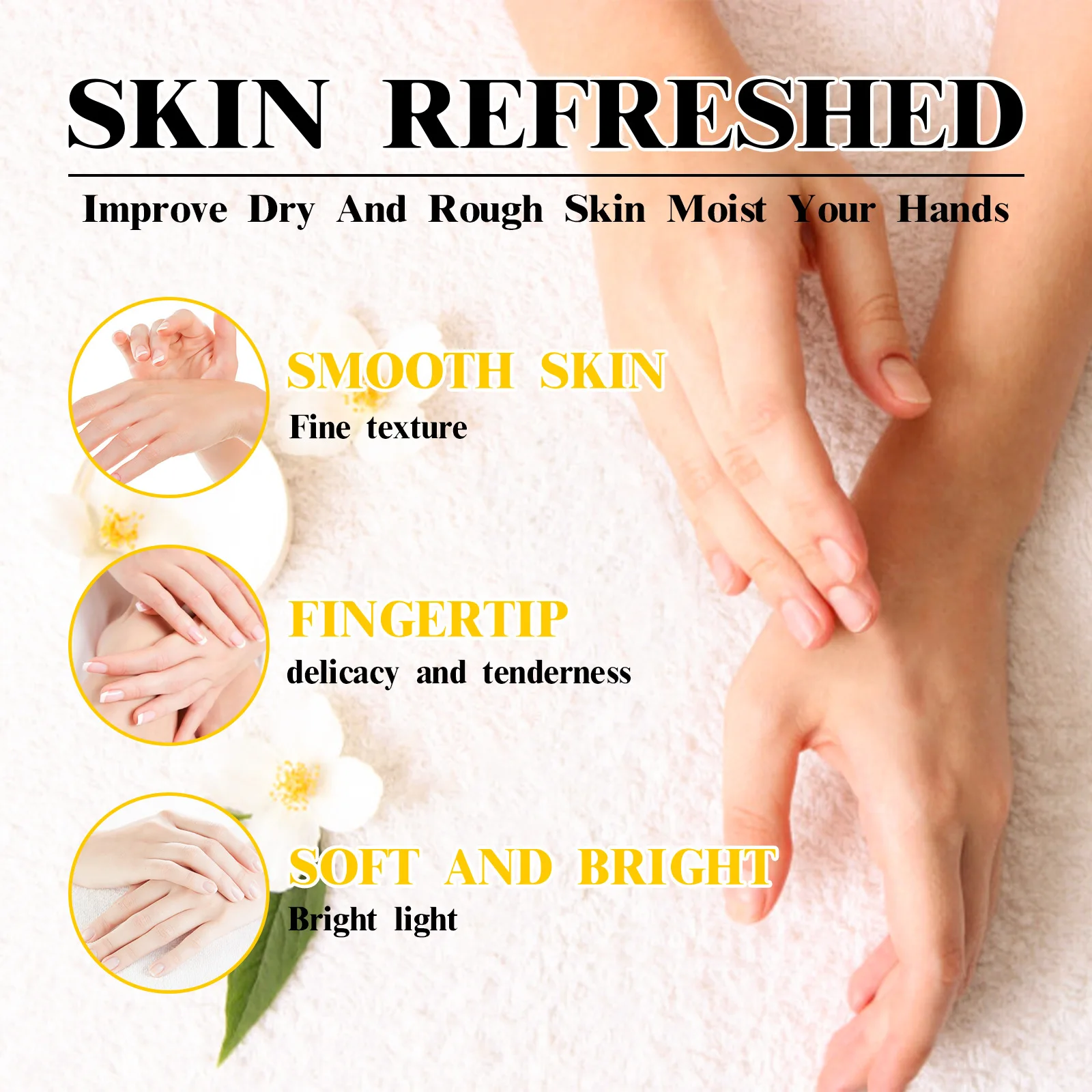 Honey Hand Wax Moisturizing Brightening Hand Mask Nourish Tender Skin Improve Drying Dull Soften Calluses Exfoliating Hand Cream - Image 4