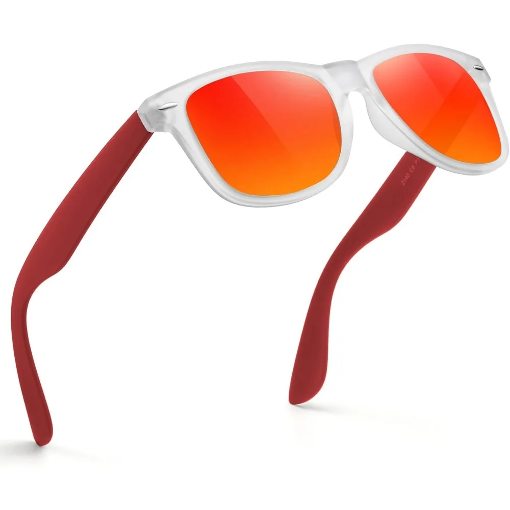 Sunglasses Men Polarized Sunglasses for Mens and Womens,Black Retro Sun Glasses Driving Fishing UV Protection